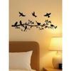 Metal Wall Art Bird Sculpture Set 5 Pcs Rustproof Outdoor Indoor Decor Gift