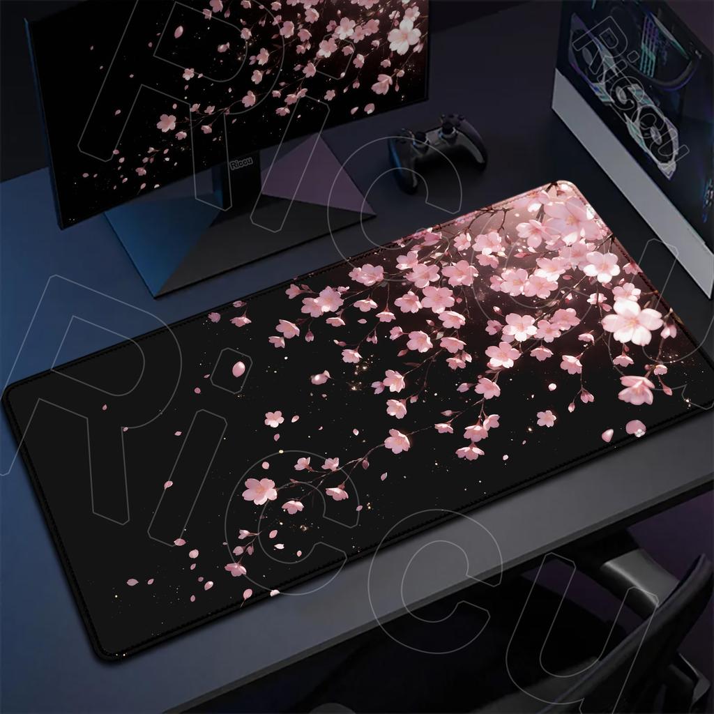 HD XXL Sakura Desk mat Japan Cherry Blossom Placemat MousePad Gaming Mouse pad Keyboard Pad Office Mats 400x900mm Carpet Laptop
