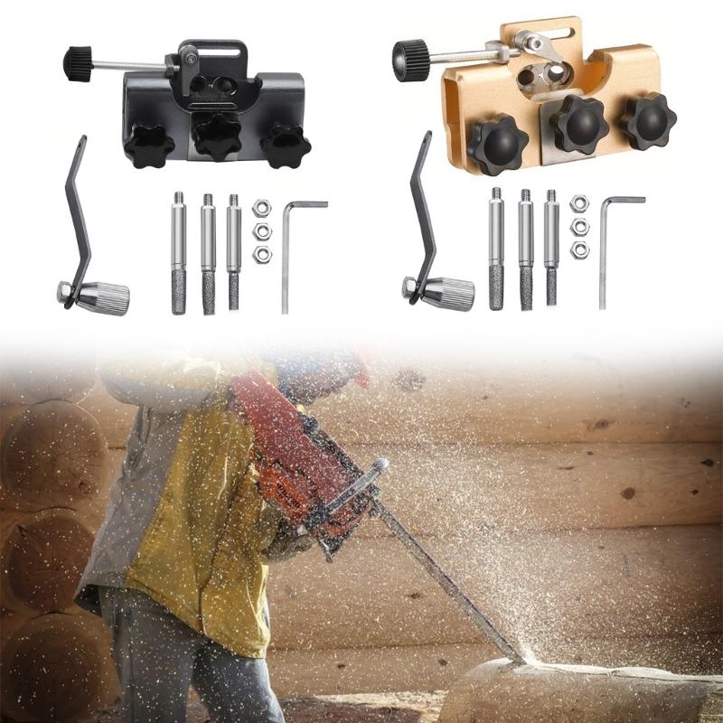 Chainsaw Sharpening Jig Portable Hand Crank Chainsaw Sharpening Kit Chainsaw Sharpening Stone Chainsaw Sharpener