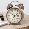 Luminous Retro Twin Bell Loud Alarm Clock Super Silent Non Ticking Table Alarm Clock For Home Office