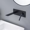 Grey Bathroom Basin Faucet Wall Mounted Brushed Gold Bathroom Faucet Black Sink Mixer Brass Unique Design Hot Cold Sink Tap