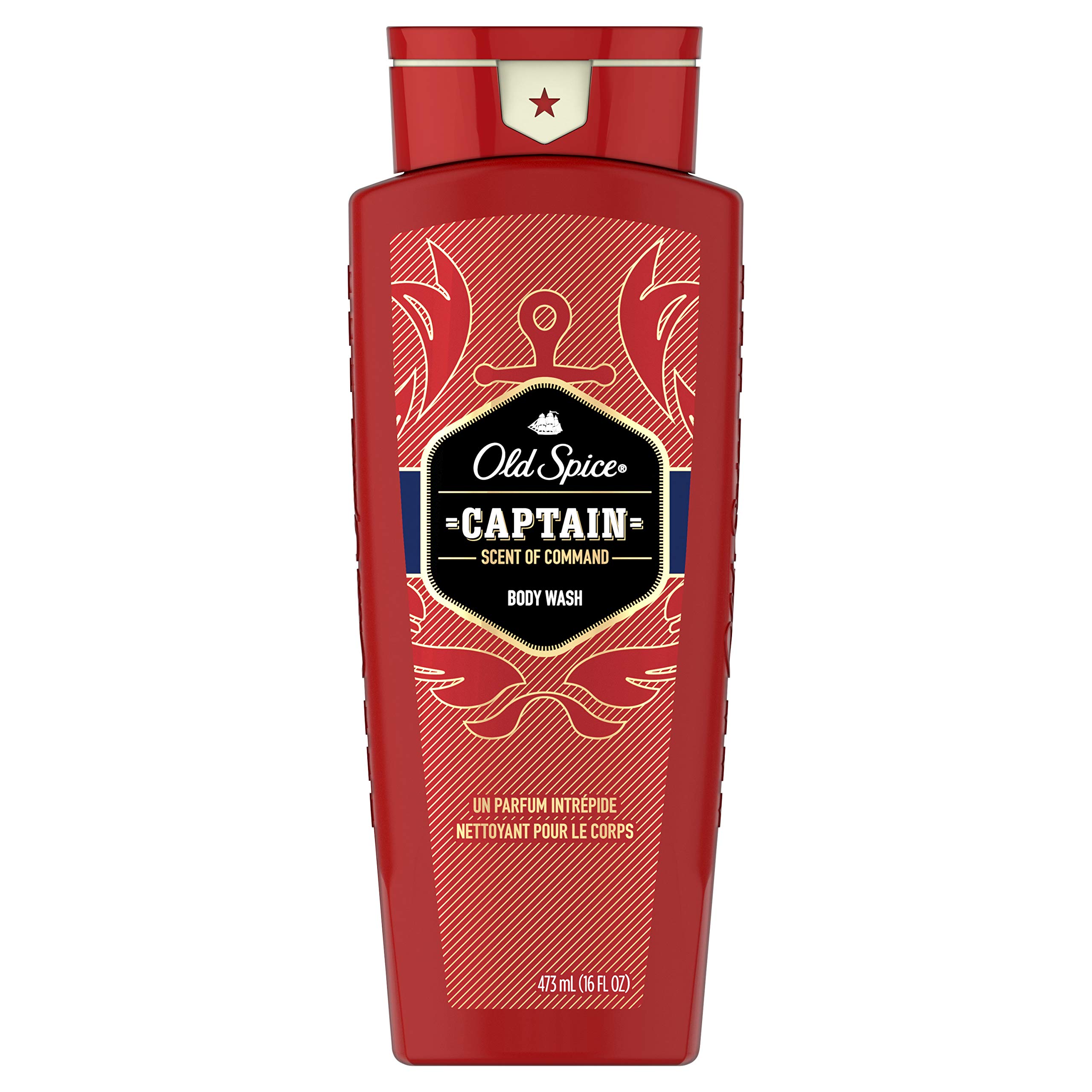 Old Spice Red Collection Captain Scent Body Wash for Men, 16 oz.