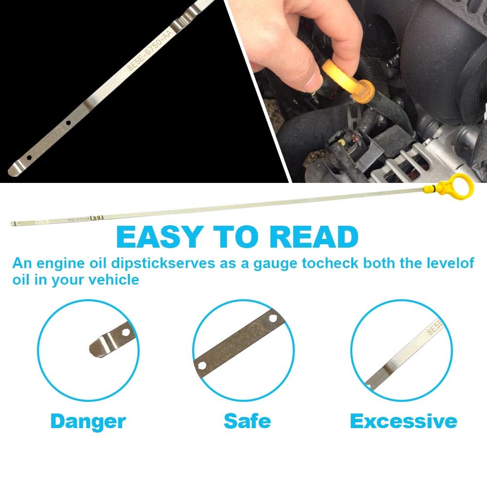 Engine Oil Dipstick Suitable No. 8E5Z6750C for Ford Escape 2009-2012, for Ford Fusion 2010-2012, for Lincoln MKZ 2011-2012 Oil Level Indicator