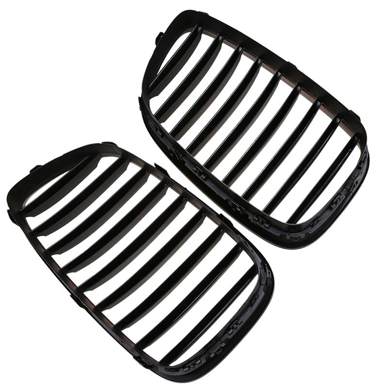 Car Front Center Kidney Grilles Grill Matte Black for BMW 5-Series F07 535iX/550i/550iX Gran Turismo 2013-2017 Facelift
