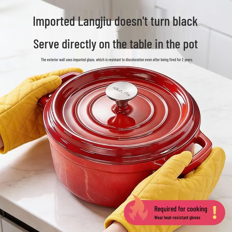 COOKER KING Enamel Cast Iron Pot