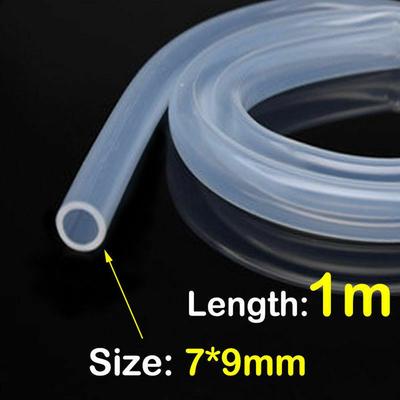 1M Safe Food Grade Clear Soft Rubber Hose Pipe Translucent Silicone Tube