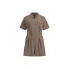 Adidas Future Of Tech Short-Sleeve Jumpsuit Women Jumpsuit Coffee HY2844