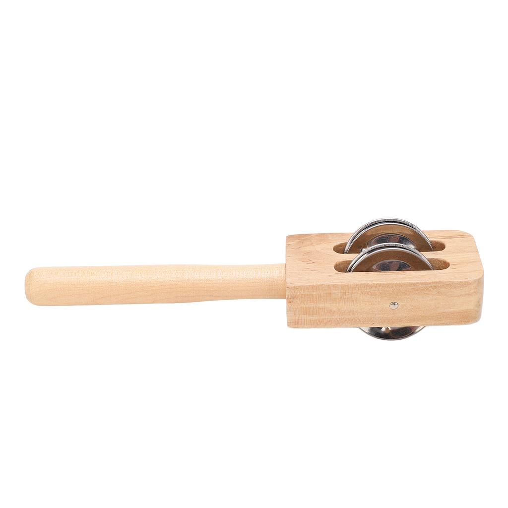 Băț Jingle din Lemn Mărime Mini Ecologic Clopoțel Jingle de Mână pentru Coordonarea Copiilor