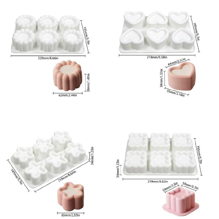Konkave Schokoladenform Silikone Kerzenform Haushalt Kuchen Dessert Backwerkzeug
