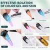 20/50pcs Nail Art Anti-Spill Stickers Beginner U-Shape Finger Edge Nail Polish Anti-Overflow Patch Tearable Nail Gel Silicone