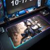 Clorinde Mouse Pad RGB Gaming Mousepad Big LED Pad PC Desk Mat Luminous Mouse Pad Large Keyboard Mats Table Rug With Backlit