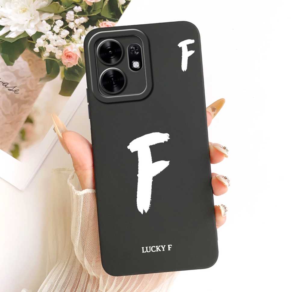 For Honor X6d X6D 5G Case LNA-NX1 Simple Lucky Letters A-Z Silicone Back Cover For Honor Play 60A 60a 5G NLA-AN00 Bumper Shell