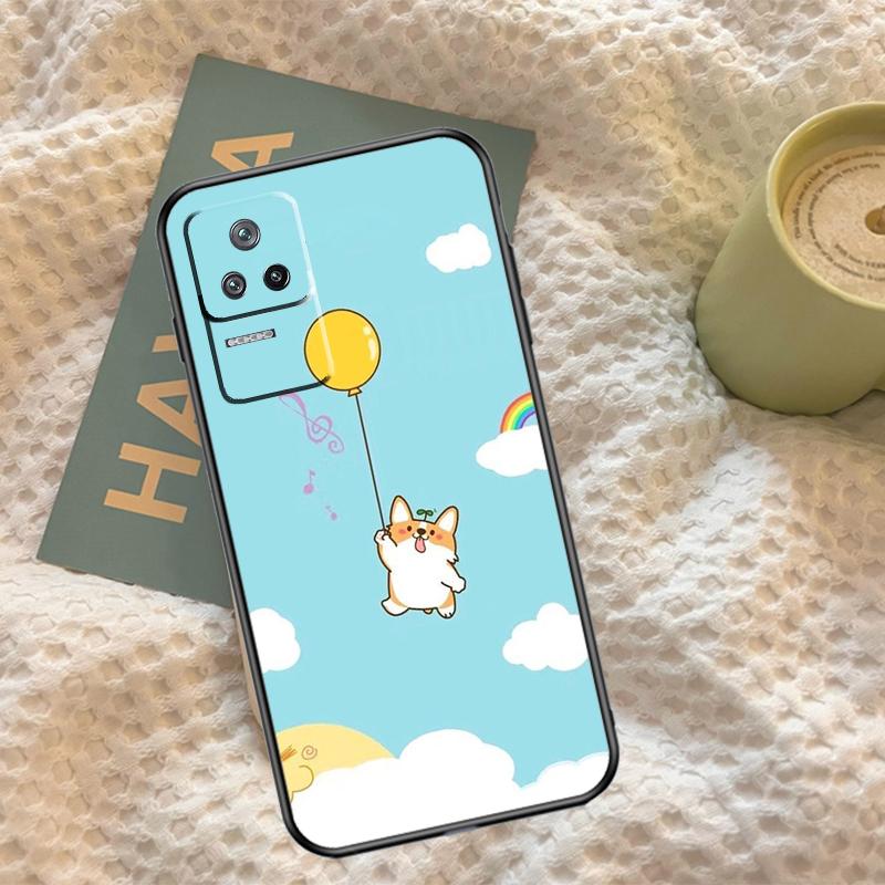 Cartoon Corgi Case For Xiaomi 14T 11T 12T 13T Pro 13 14 15 Ultra POCO X7 Pro X3 X5 X6 M6 F5 F6 Pro Cover