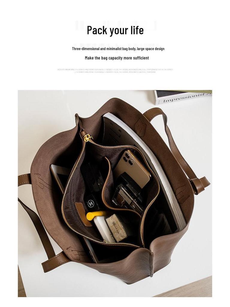 Damenmode 2025 Vielseitige große Tragetasche & Umhängetasche - Stilvolle High-End Einkaufstasche