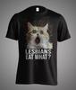 Lesbian Eat What Cat Shock Meme Satire Sarcasm Funny Gift Unisex T-Shirt Unisex T-Shirt