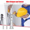 Draht Verdrehen Werkzeug Abisolierzange und Twister für Abisolieren und Verdrehen 11/12/13AWG Massivdrähte für