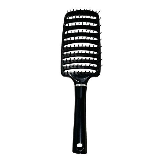 Hair Loss Reduction Brush Curved Vented for Women Detangling Paddle Long Blow-dry Thick