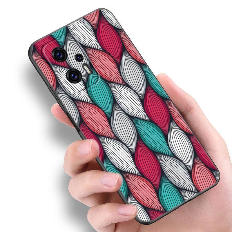 Ästhetische Afrikanische Wachsstoff Handyhülle Für Xiaomi POCO F2 F3 M2 M3 M4 X3 X4 Pro NFC F4 GT 5G F1 X2 C3 C31 C40 M5S Schwarze Hülle