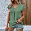 Travel New Women'S Retro Printed Shirt Casual Spring And Summer Breathable Cool Sexy Daily Date Short Sleeved T-Shirt Top