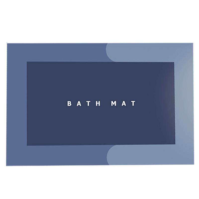 Custom Anti Non slip Quick Drying Soft Super Water Absorbent Floor Shower Mats Rubber Diatomite Bath Bathroom Rug Mat