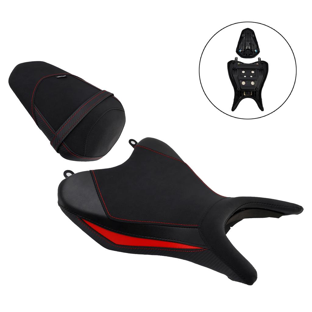 Front&Rear Raider Passenger Cushion Kit Red For Yamaha Yzf-R3 25- Mt-03 25-