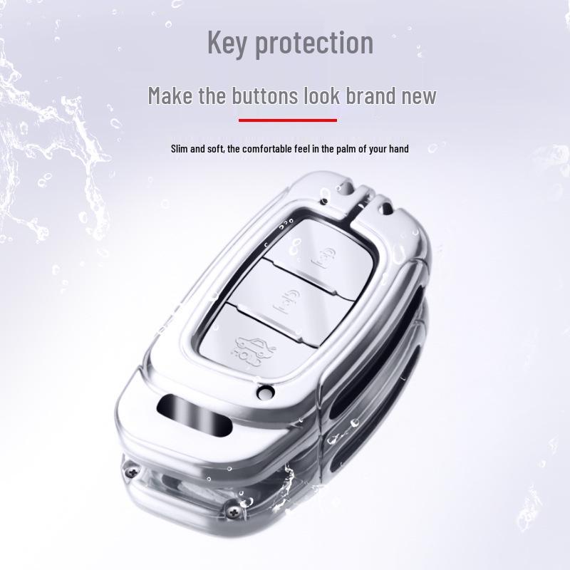 2021 Hyundai Elantra, ix35, ix25, Sonata 8, Festa Key Case - Premium Genuine Leather for Men