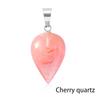 Natural Semi-Precious Gemstone Water Tears Drop Shape Pendant Healing Drop Pendant Charm Stone Necklace Pendant Jewelry