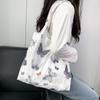 Embroidery Literary Ink Painting Small Fresh Canvas Bag