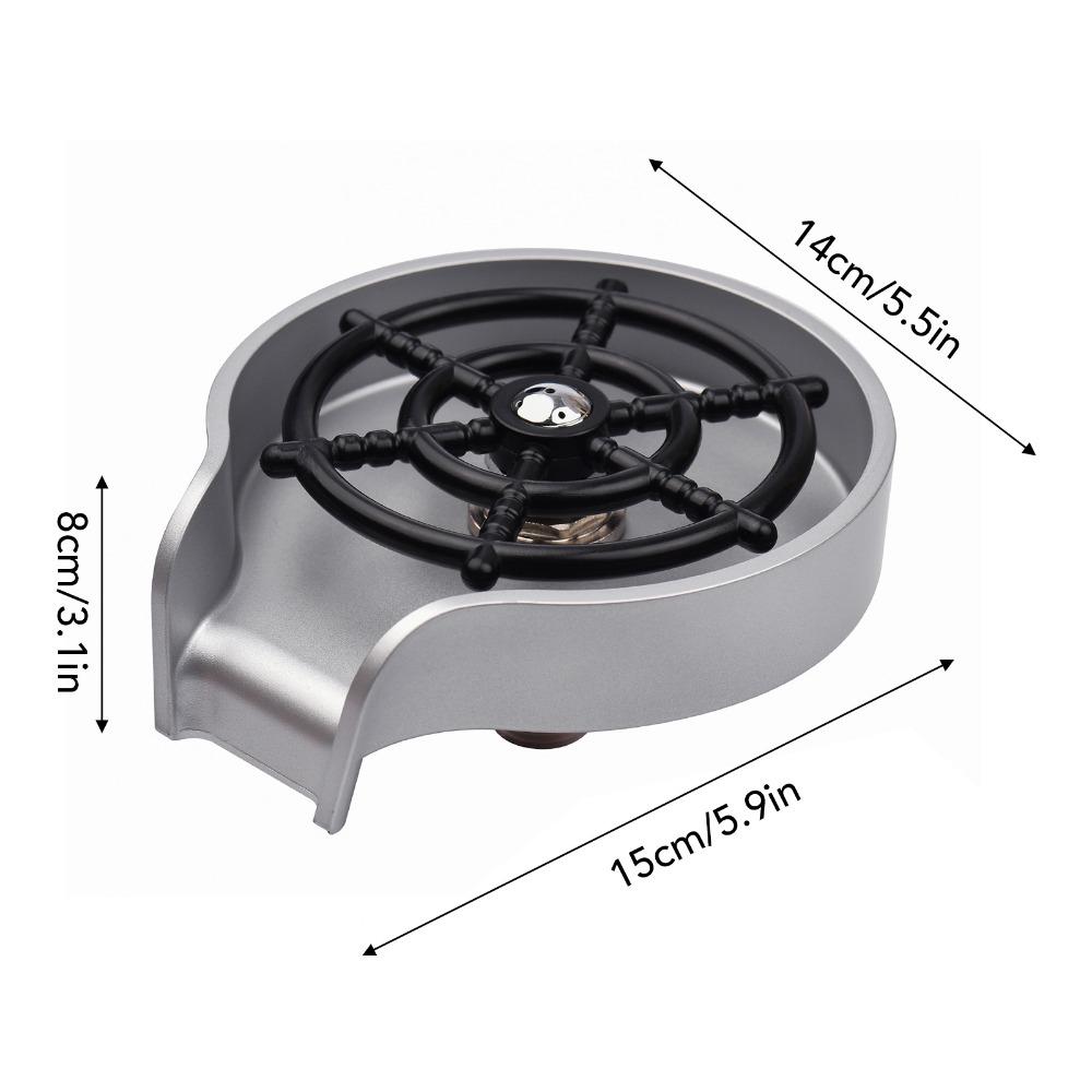 Black Silver Sink Cup Rinser High Pressure Water Bottle Washer Cup Washer Coffee Cup Cleaner