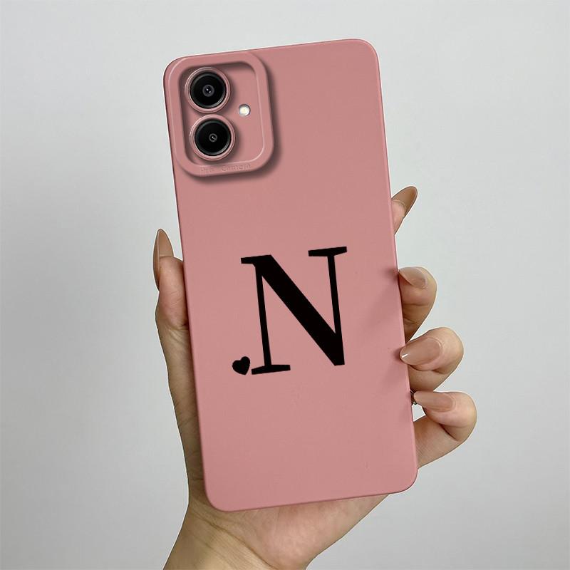 Case For Samsung A07 Cute Lover Letters Soft Phone Back Cover For Galaxy A07 4G Full Protection Liquid Silicone Shockproof Funda