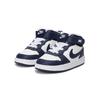 Nike Court Borough 2 Abrasion Resistant Mid Top Skateboard Shoes Blue White Baby CD7784-107