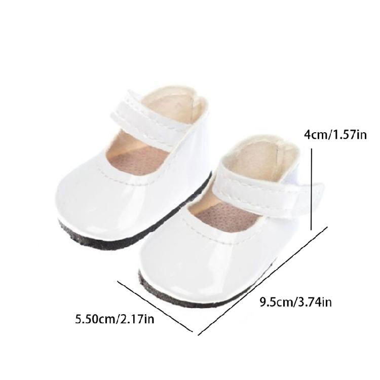 Cute Shoes Soft Fabric Doll Shoes Set With PU And Play Wardrobe Furniture For Kids