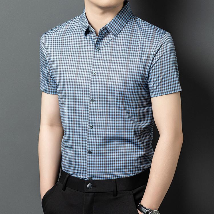 Short Sleeve Shirt Men's Summer Middle-Aged & Young Fashion Casual