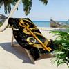 Golden Serpent Key Enchantment Print Beach Towel, Quick Drying, Suitable for Travel, Outdoor Sports, Jogging, the Beach and Swimming, Gift