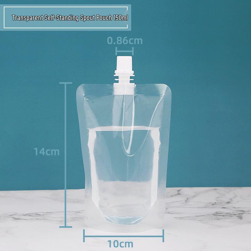 Transparent Pipspåse för Juice, Sojamjölk och Flytande Förpackning - Bärbar Vattenpåse för Takeaway