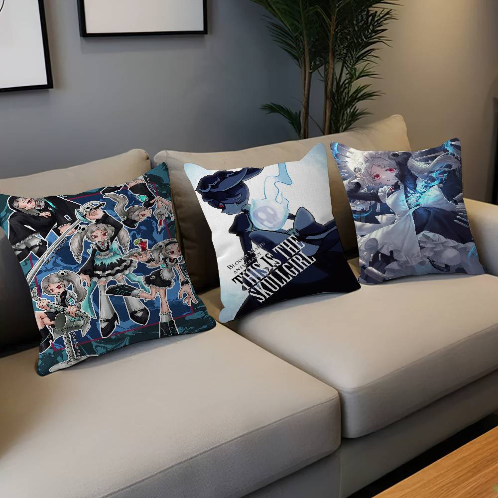 Game M-Marie S-SkullGirls Personalized picture text home decorative pillows Household Gifts 45x45cm