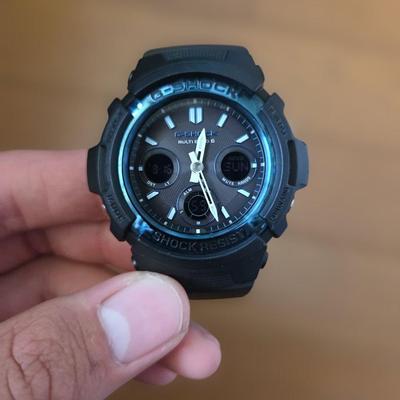 Used CASIO G-SHOCK AWG-M100A Radio Solar