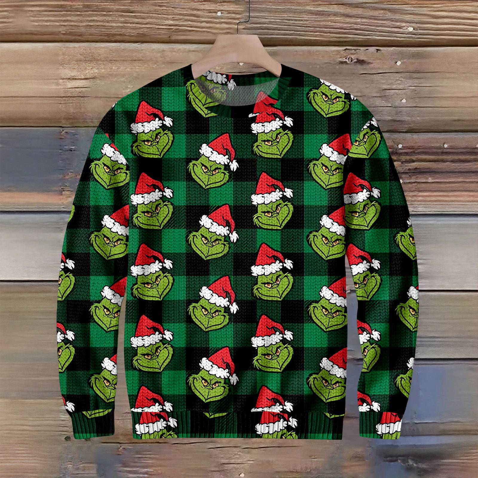 Christmas Men s Casual  Print Sweater XXL