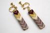 Parquet Earrings D by Hakone Maruyama Bussan