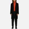 Amiparis single-breasted coat HCO010WV0049-BLACK