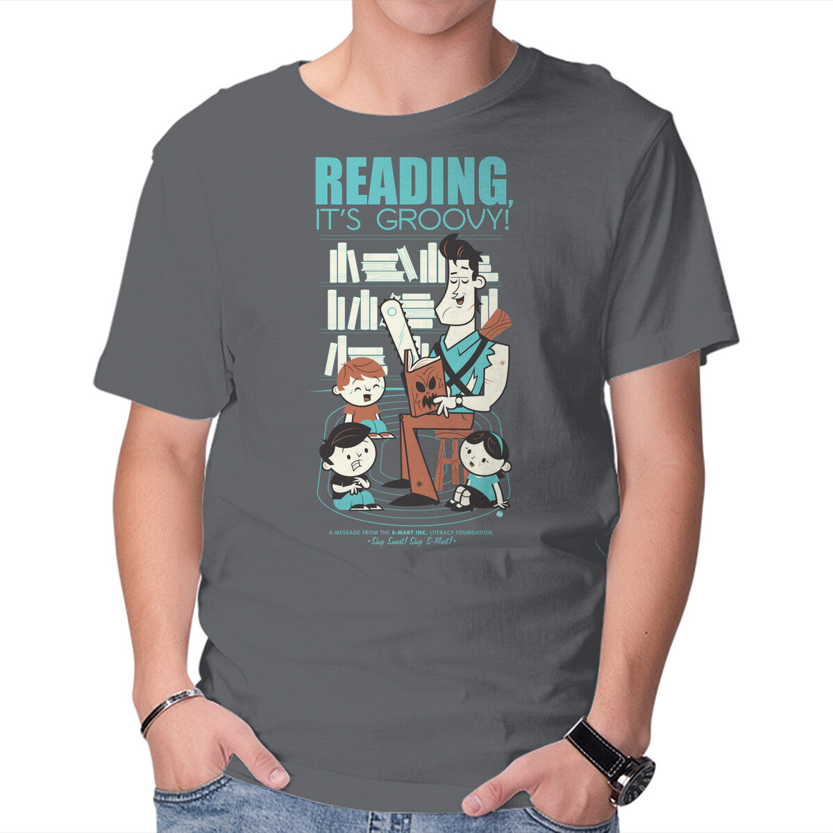Unisex Crew Neck T-Shirt Reading is Groovy Graphic Short Sleeve Casual Tee XXXXL