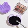 Outil de Nettoyage de Pinceaux de Maquillage ,1 Pièce Silicone Mignon Portable en Forme d'Ours Nettoyant pour Pinceaux de Maquillage Pour Prévenir les Résidus de Maquillage
