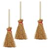 Handmade Mini Broom Halloween Party Decoration for Dollhouse Scenes