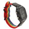 Digital Chronograph Watch Luminous Waterproof Multi Function Retro Style Square Electronic Watch 6 Colors