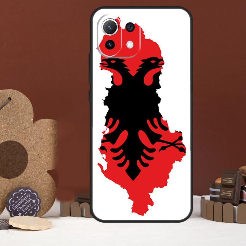 Albania Flag Eagle Case For Xiaomi 17 Pro Max 14 15 Ultra 15T 13T 14T POCO F8 Ultra F7 F5 F6 X5 X6 X7 Pro Cover