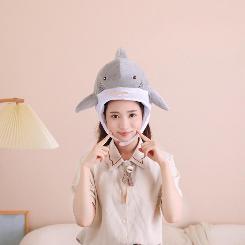 

Имитация головного убора акулы, шляпа, фотореквизит, фотореквизит, мультяшный головной убор, реквизит для выступлений 59*39CM0.2kg