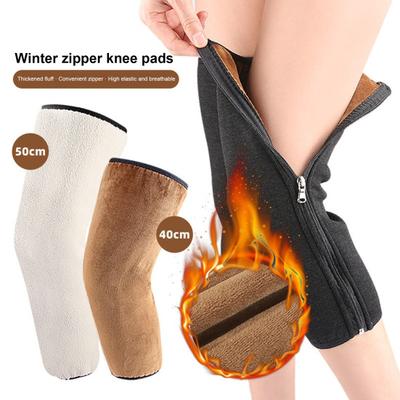 1 pár chráničů kolen Zesílený fleecem podšitý chránič kolen Elastická hřejivá podpora kolen