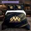 Biancheria da Letto a Tema Olympique Lyonnais FC Set 3 Pezzi Copripiumino Biancheria da Letto Decorativa Per Stanza Adolescenti Decorazione Casa