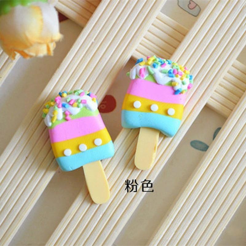 3 colors Kawaii Spiral Ice cream Polymer Clay For DIY Phone decor(Random)