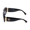 Chanel Logo Rectangle Sunglasses Unisex Sunglasses Black CH5534-C622/S8